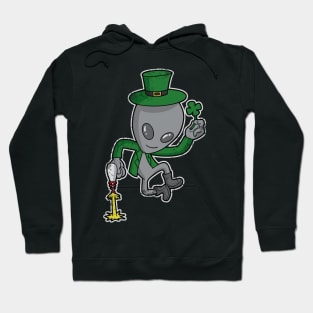 Lucky Aliens Leprechaun Irish St Patrick's Day Hoodie